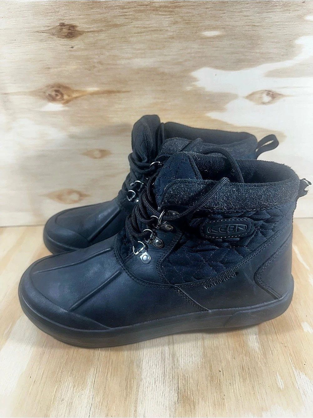 Keen Women's Greta Waterproof Boot Winter Boots Black US 8.5